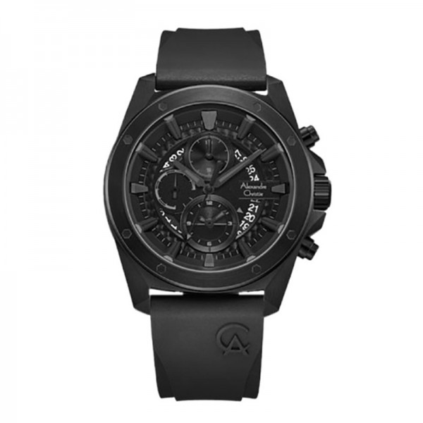 Alexandre Christie AC 6594 Full Black Rubber MCRIPBA